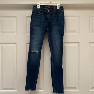 Hollister low rise super skinny jeans size 1